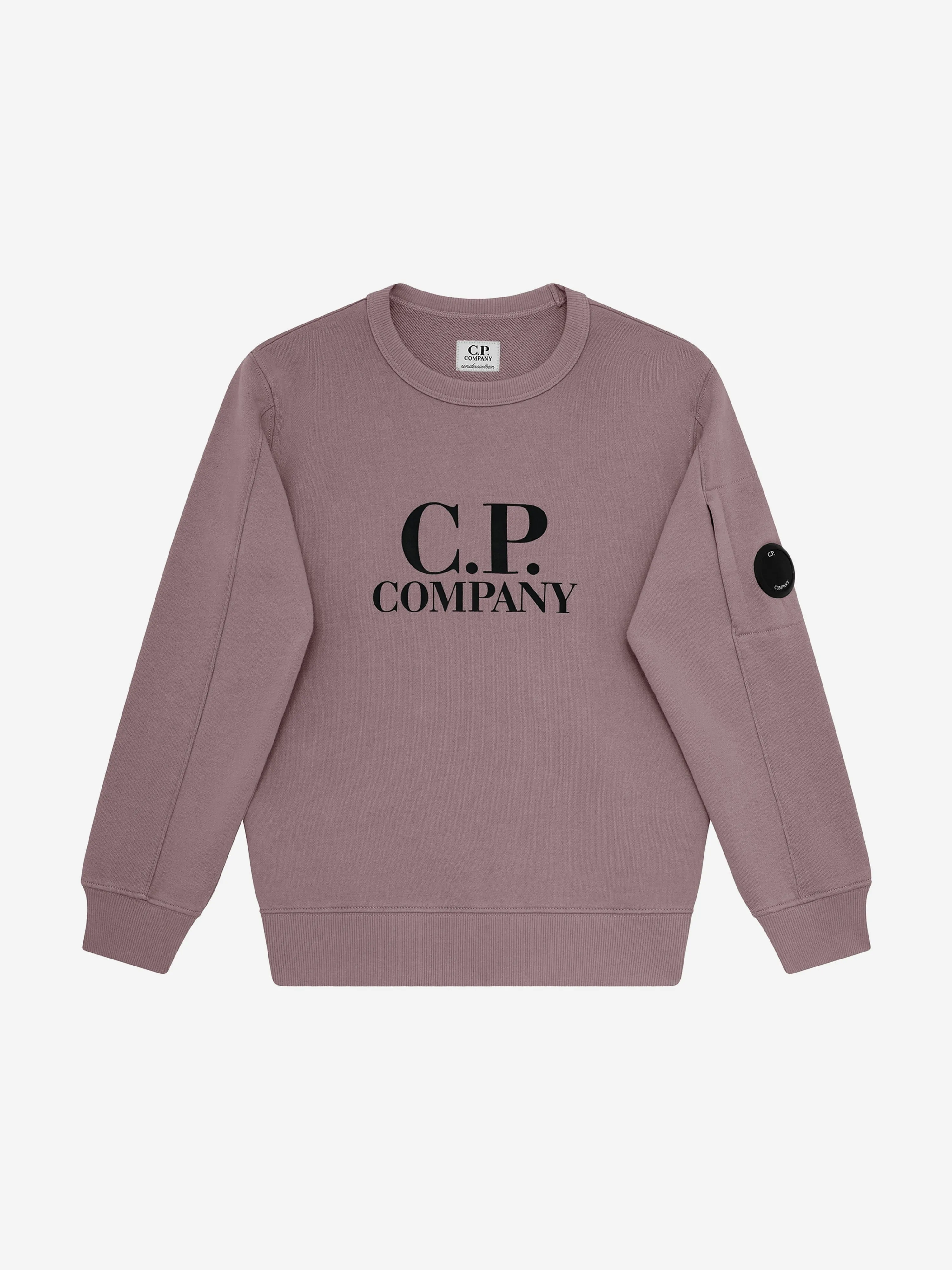 C.P. Company Boys Logo Sweatshirt in Purple