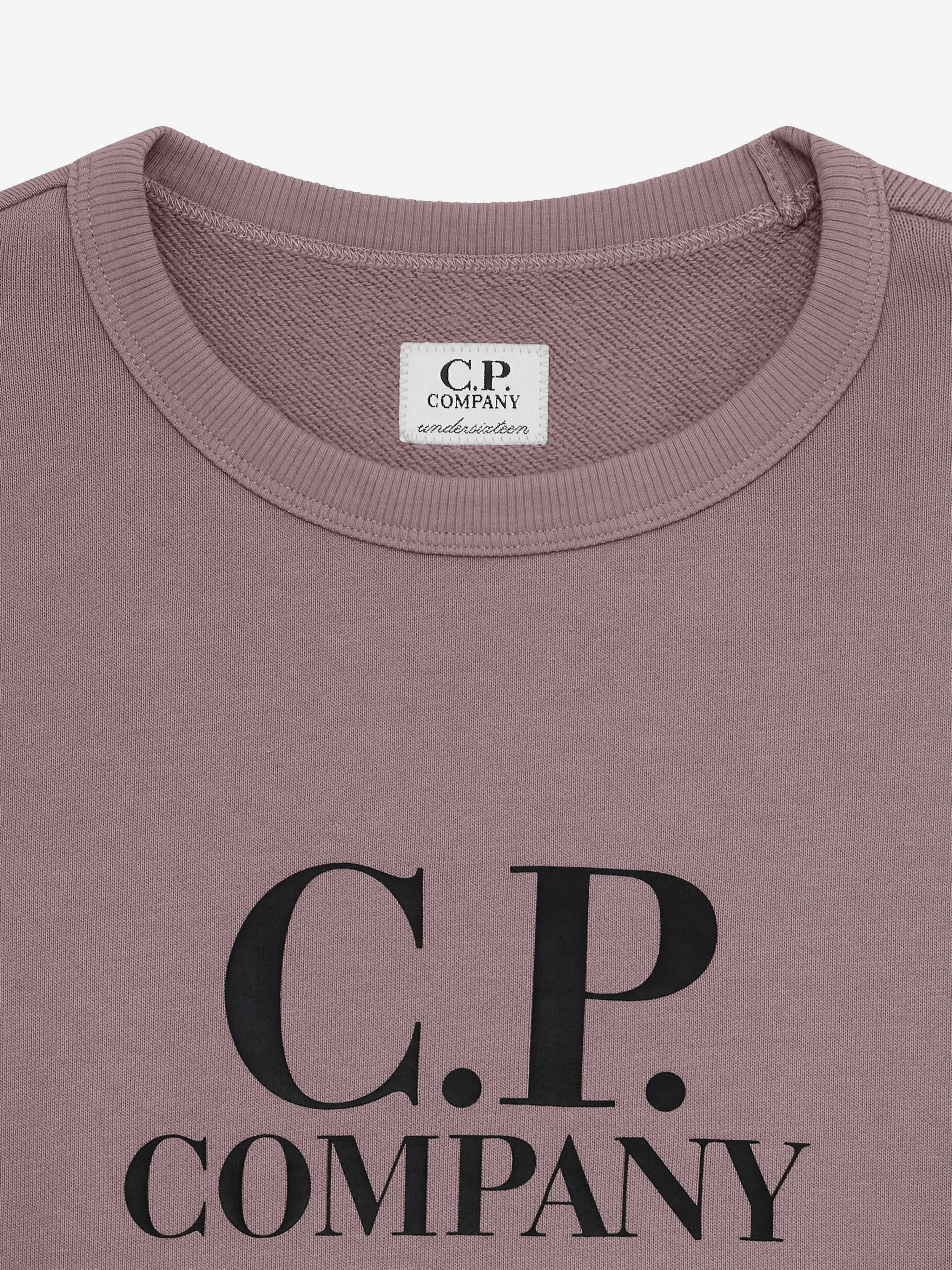 C.P. Company Boys Logo Sweatshirt in Purple