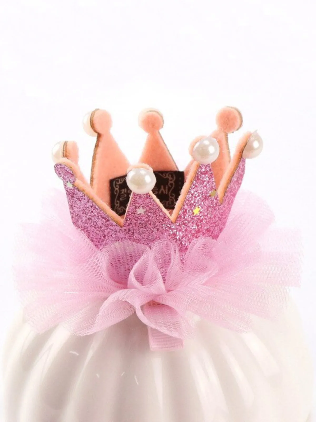 Crowned Cutie Glitter Crown Hair Clip