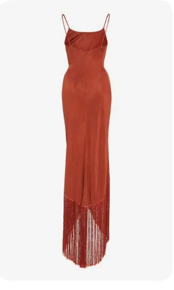 CULT GAIA Natalia Metallic Maxi Dress (L)