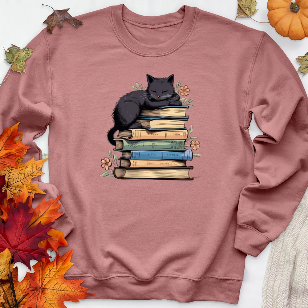 curl up and read premium crewneck sweatshirt