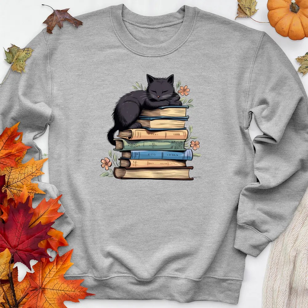 curl up and read premium crewneck sweatshirt