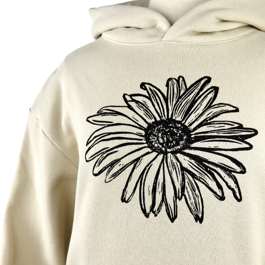 Daisy Unisex Heavyweight Hoodie in Ivory