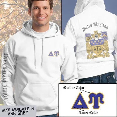 Delta Upsilon Crest Hoodie - G185 - SUB