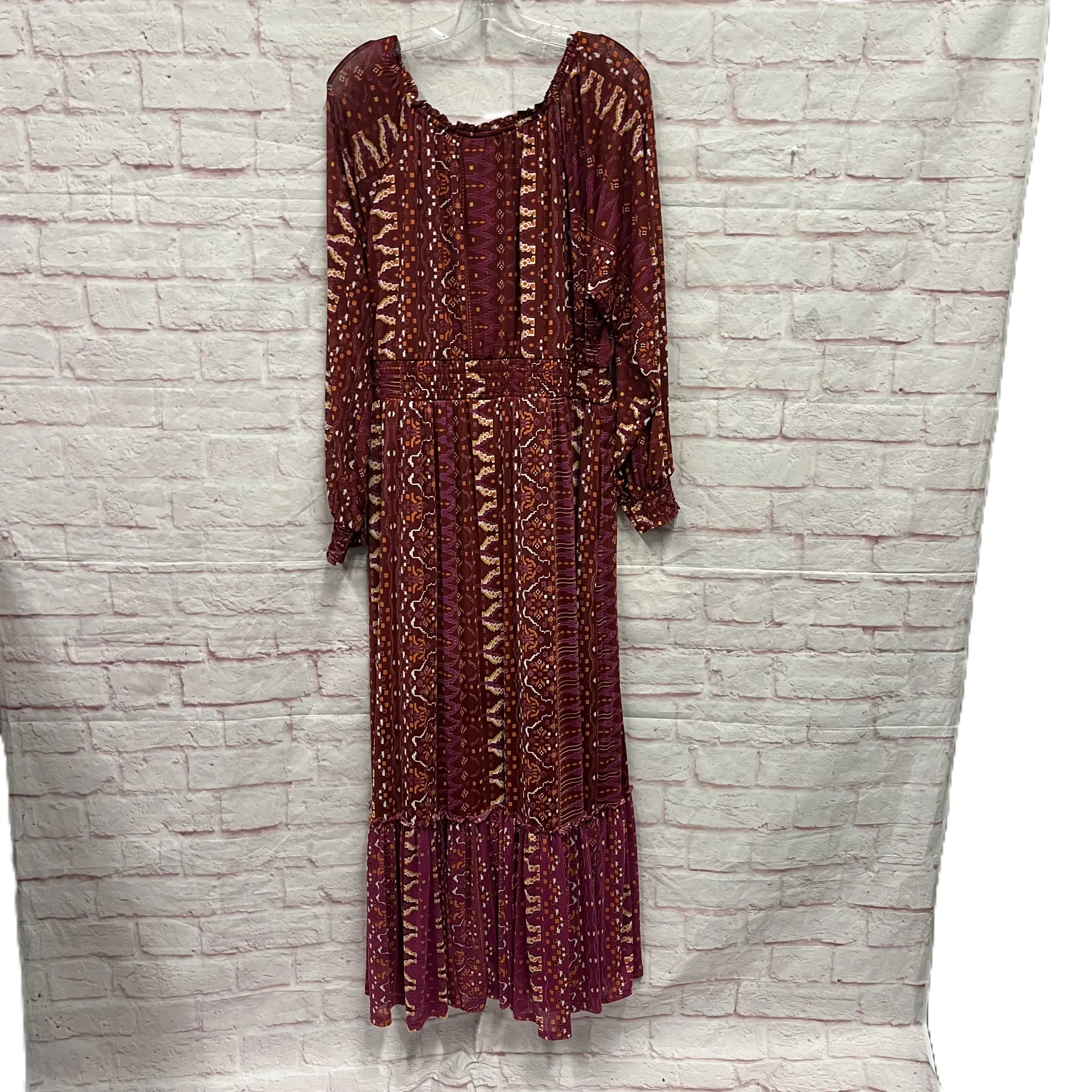 Dress Casual Maxi By Knox Rose In Orange, Size: 1x