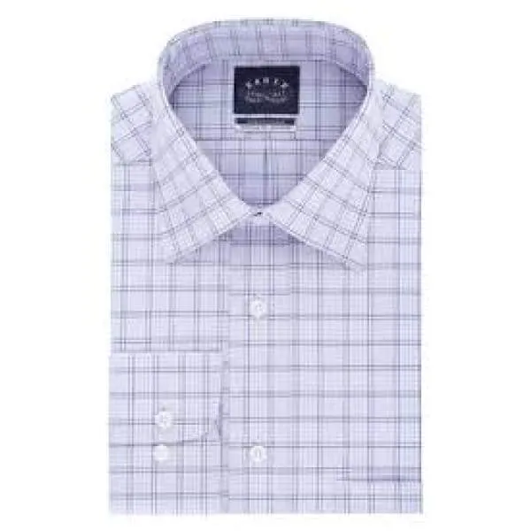 Eagle Men Stretch Regular Fit Non Iron Dress Shirt Sapphire Heather