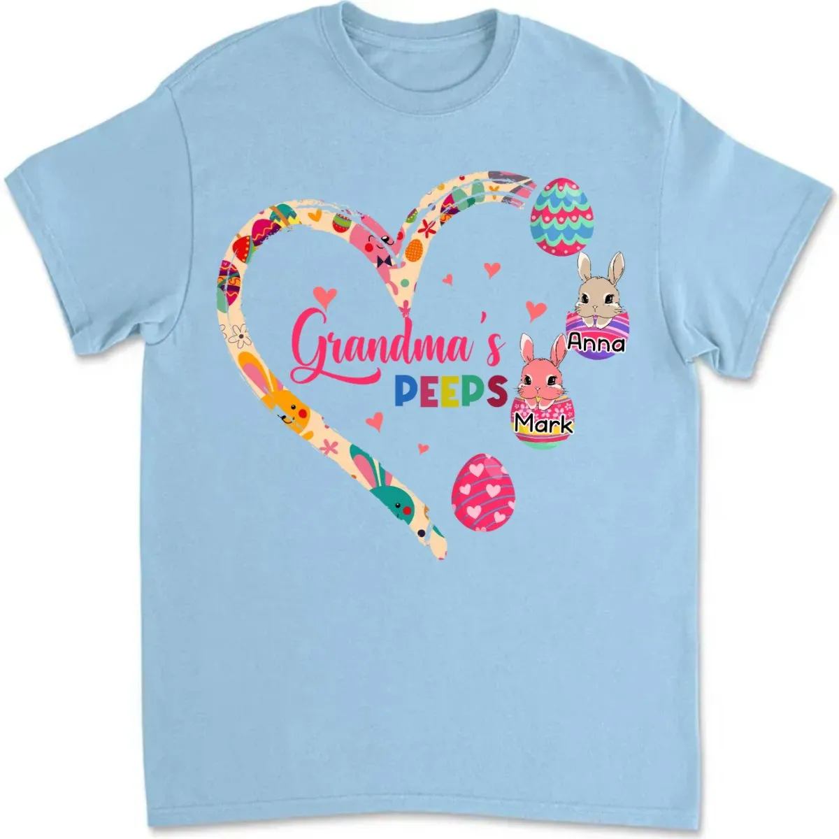 Family - Grandma's Peeps - Personalized Unisex T-shirt