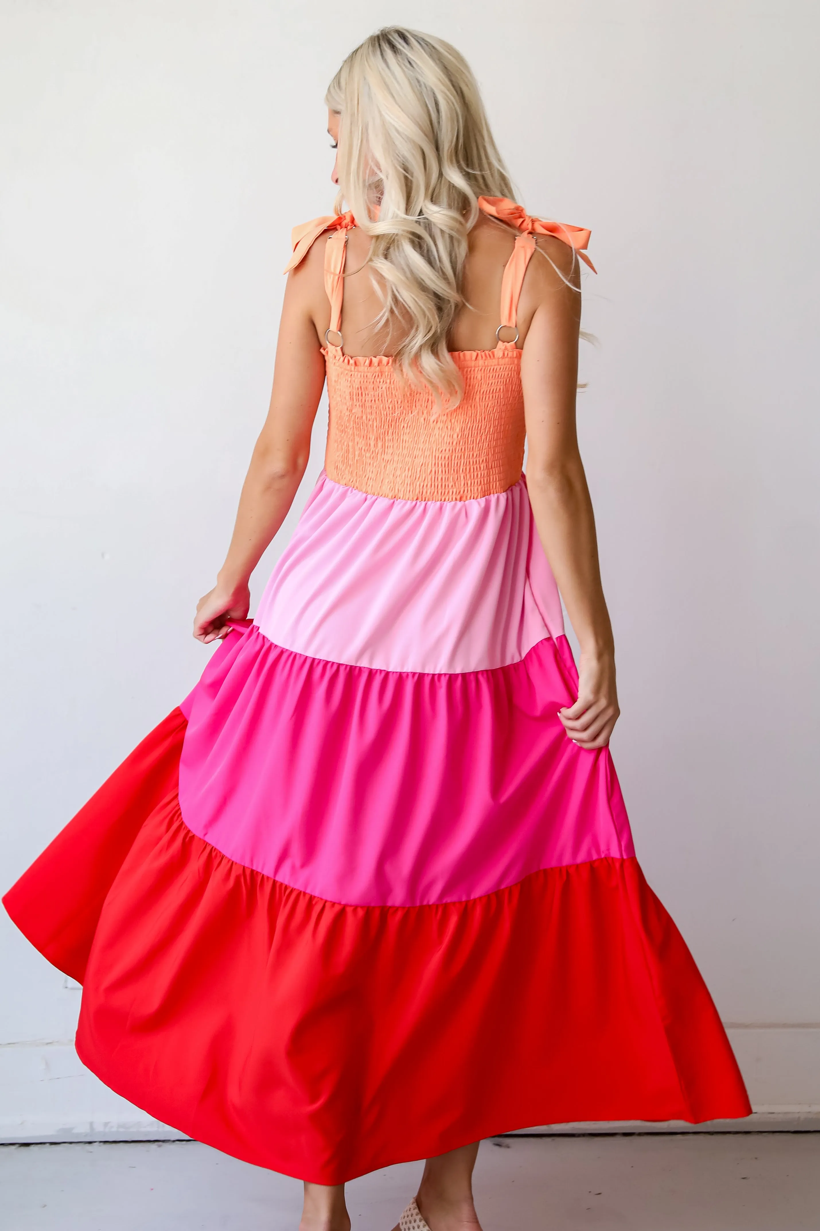 FINAL SALE - Sunset Moments Color Block Maxi Dress