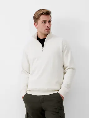 Fleeceback Funnel Neck Half Zip Sweatshirt