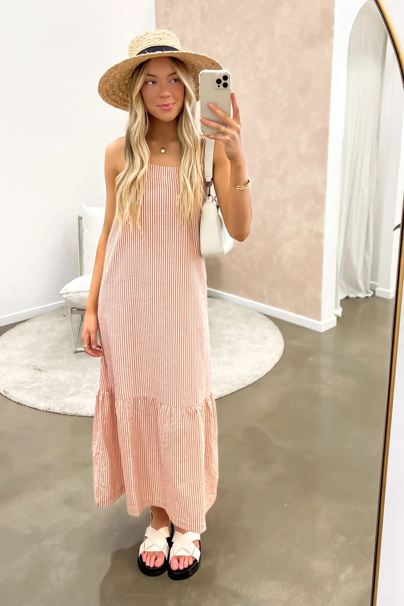 Fletcher Maxi Dress Rust