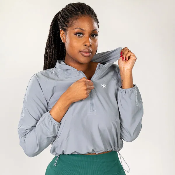 Flexi Vital - Gray Crop Hoodie