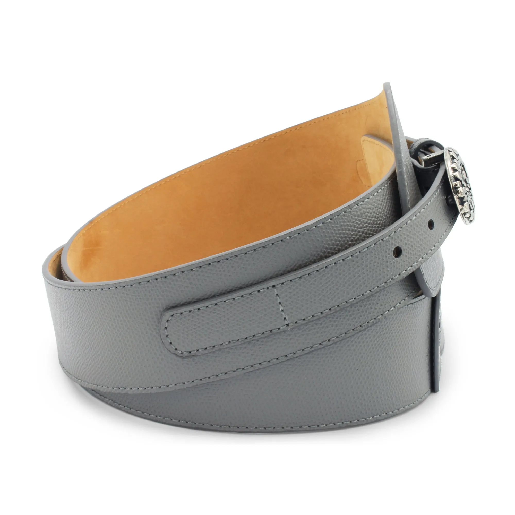 Fonda Assymetric Grey Wide Dauphin Belt