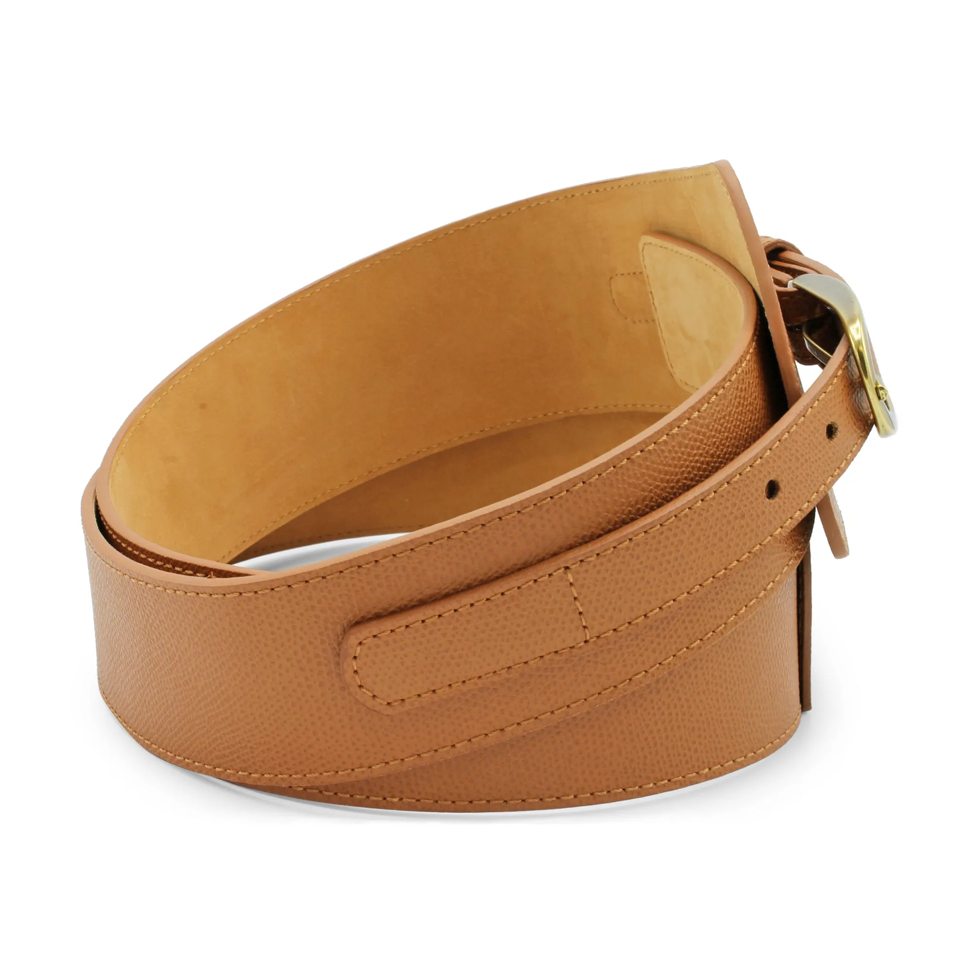 Fonda Assymetric Tan Wide Dauphin Belt