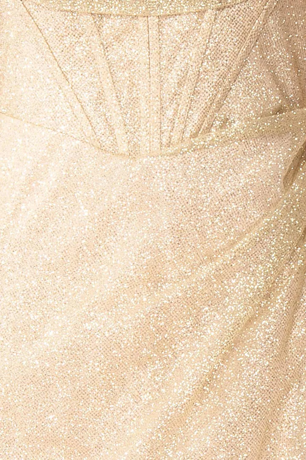 Frosti Champagne | Sparkly Cowl Neck Maxi Dress