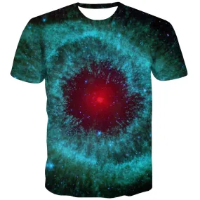 Galaxy T-shirt Men Planet T-shirts 3d Starry Sky Tshirts Casual Colorful T-shirts Graphic Harajuku T shirts Funny