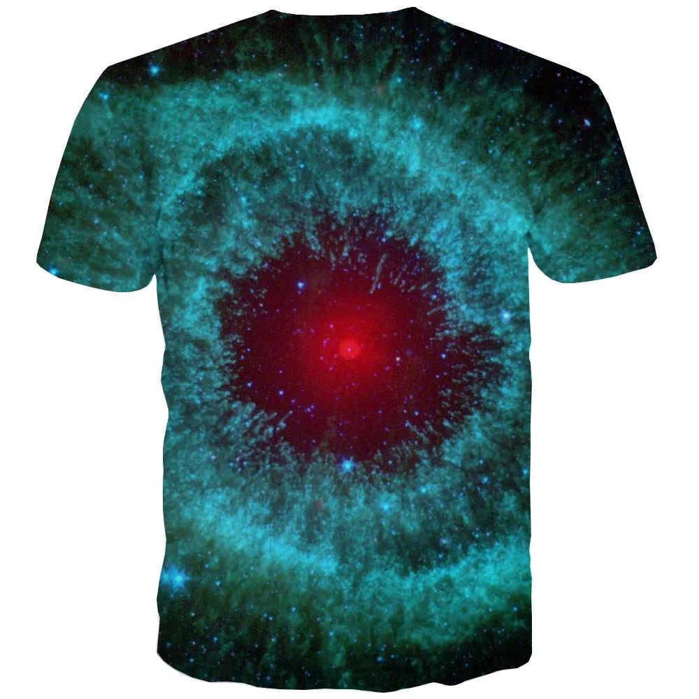 Galaxy T-shirt Men Planet T-shirts 3d Starry Sky Tshirts Casual Colorful T-shirts Graphic Harajuku T shirts Funny