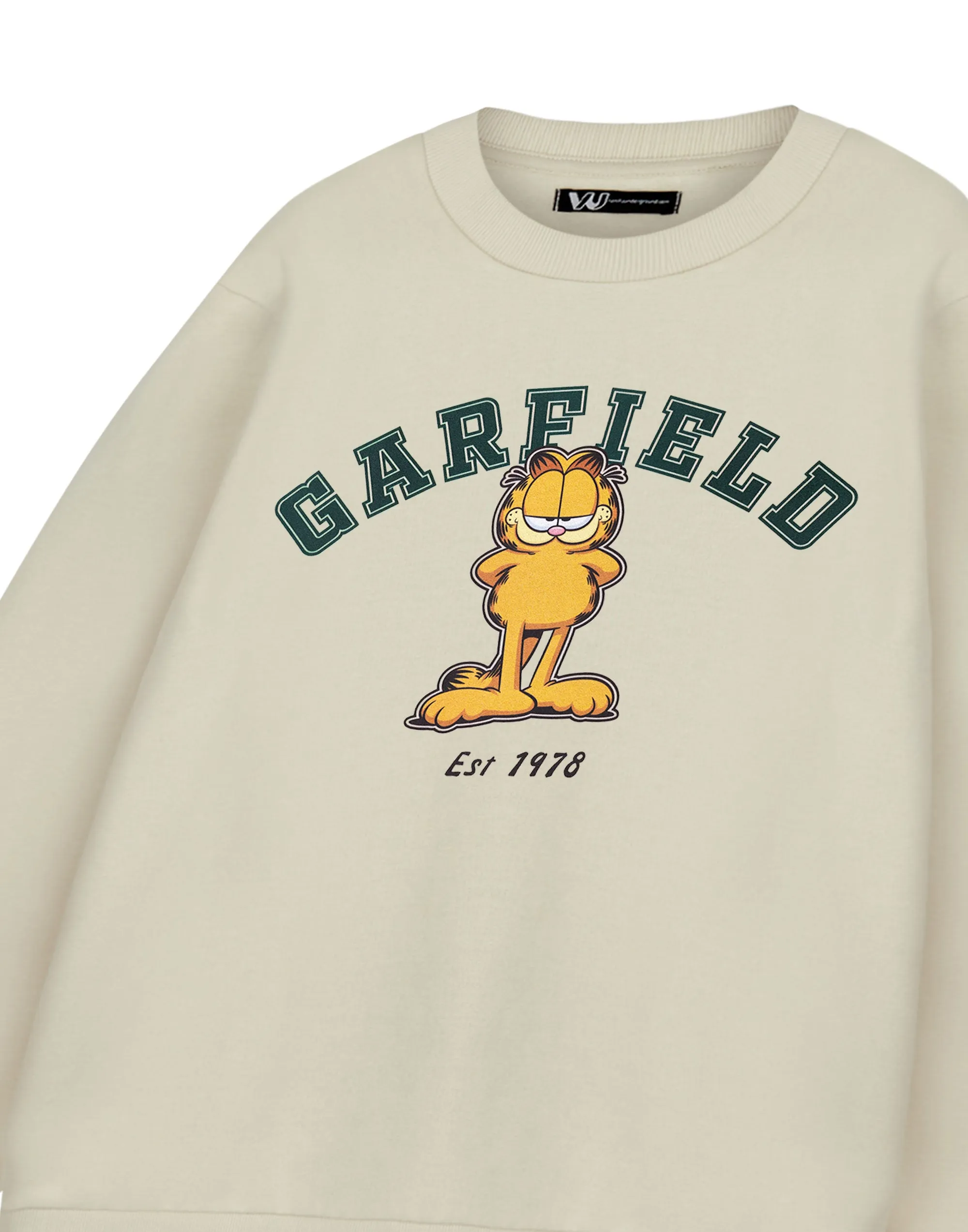 Garfield College Unisex Beige Sweatshirt