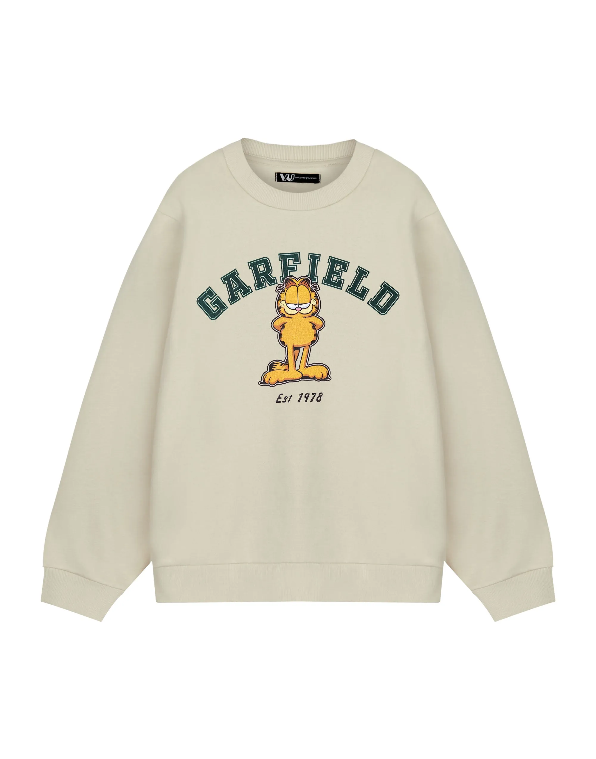 Garfield College Unisex Beige Sweatshirt