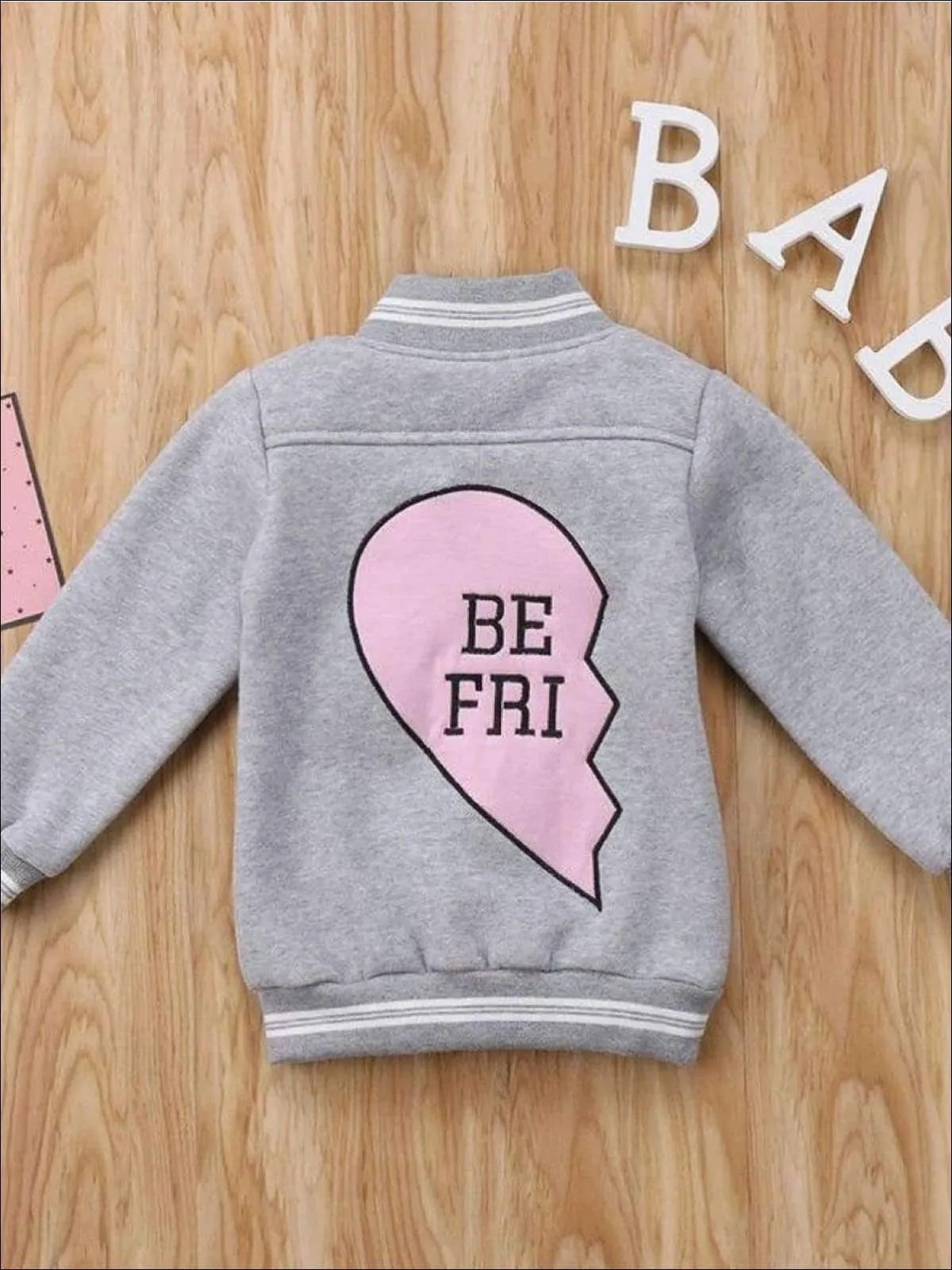 Girls Best Friends Sweatshirt with Pink Heart on Back