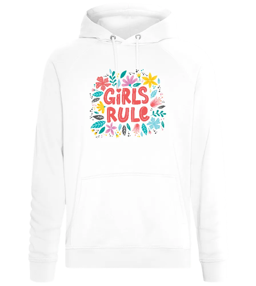 Girls Rule Flowers Design - Comfort unisex hoodie