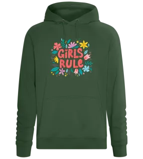 Girls Rule Flowers Design - Comfort unisex hoodie