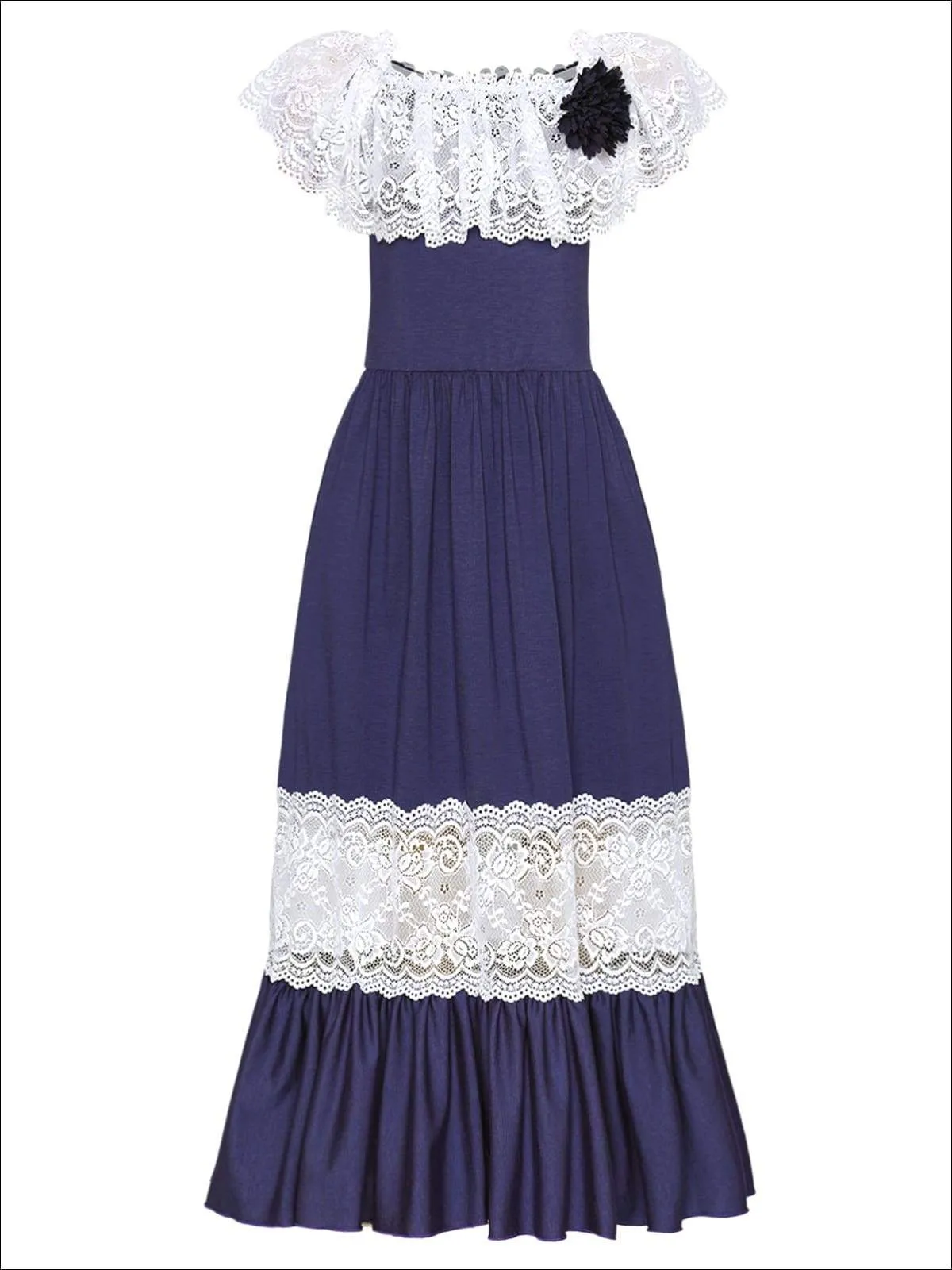 Girls We Love Lace Maxi Dress