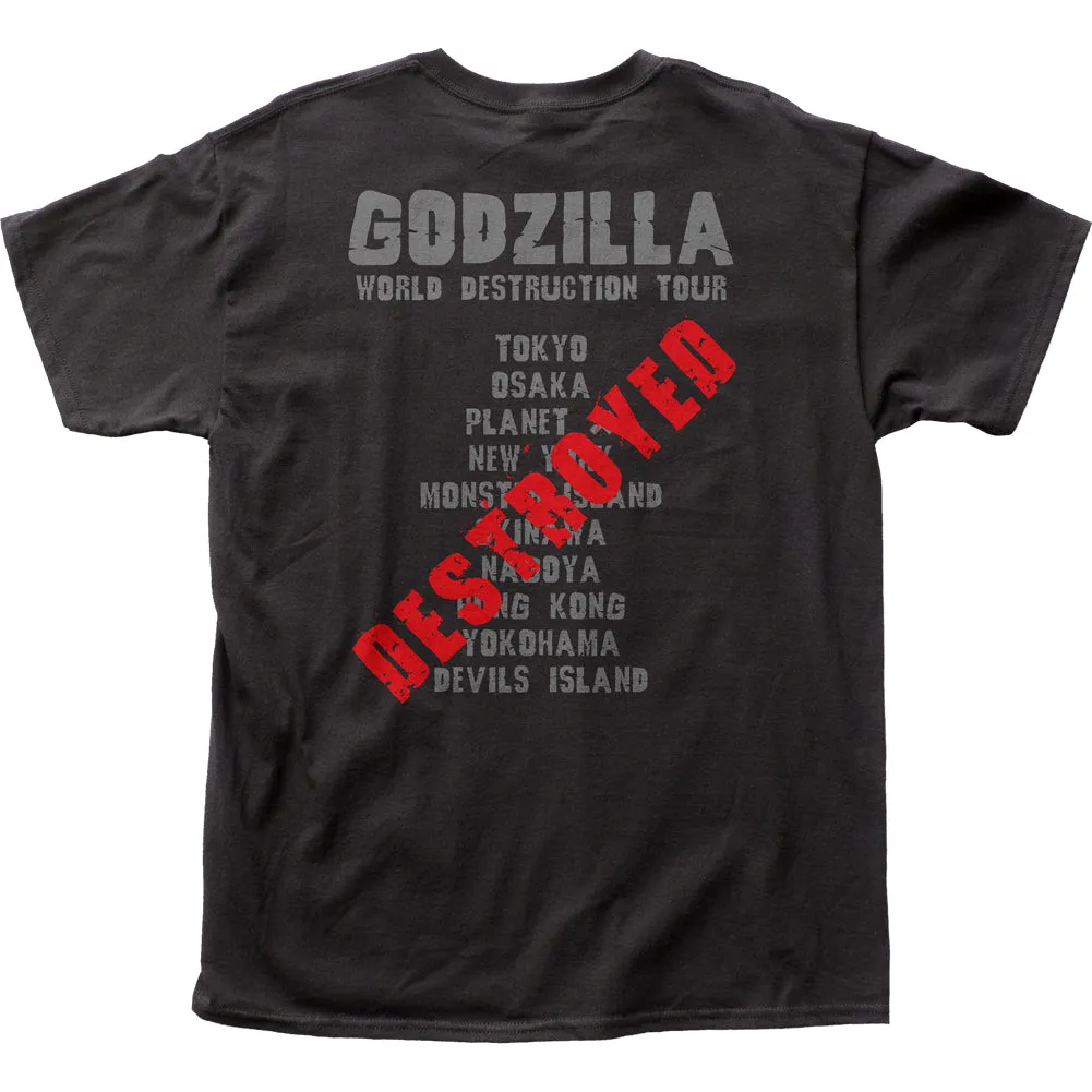 Godzilla World Destruction Tour Adult T-Shirt