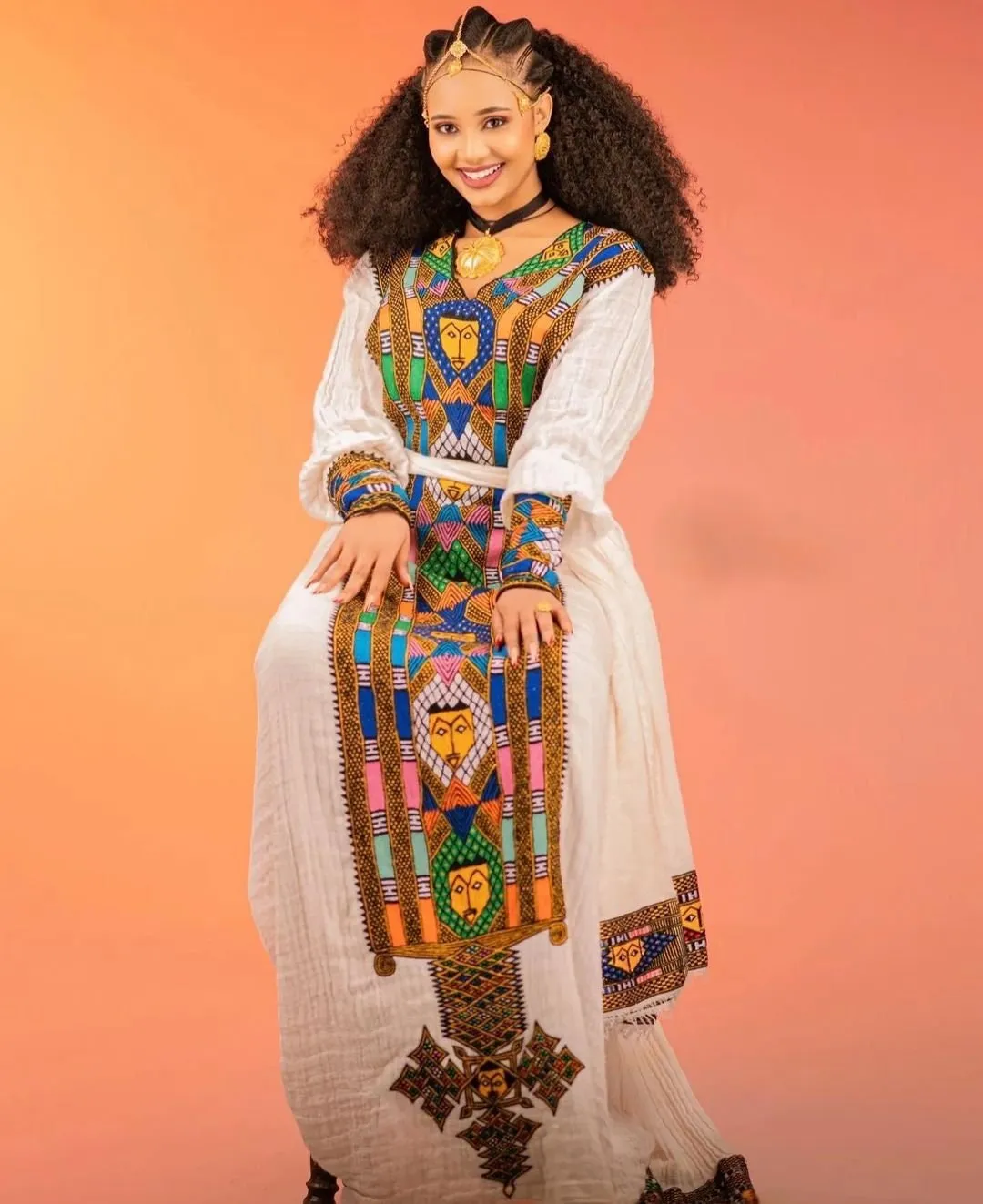 Gorgeous Habesha Dress Handwoven Habesha Kemis Modern Habesha Libs Eritrean Dress