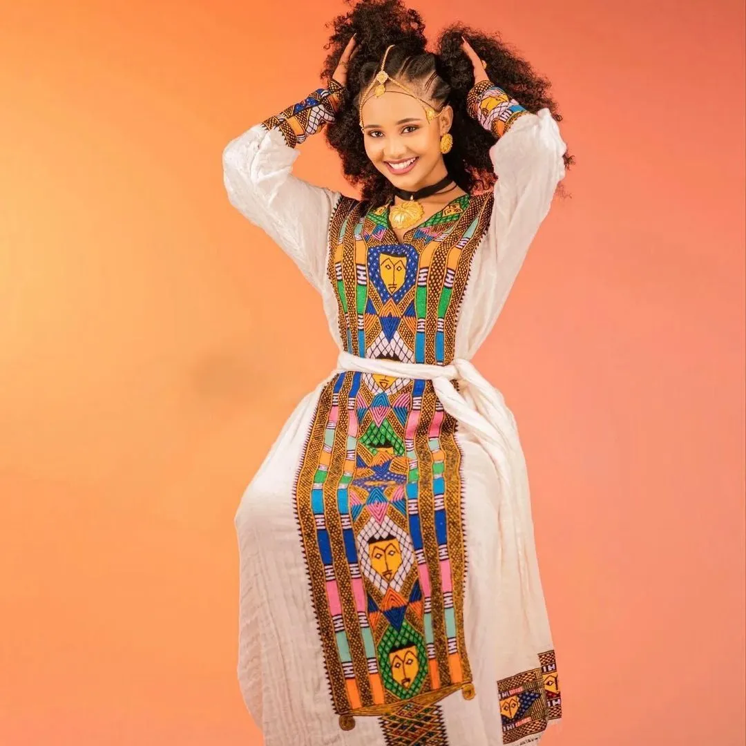 Gorgeous Habesha Dress Handwoven Habesha Kemis Modern Habesha Libs Eritrean Dress