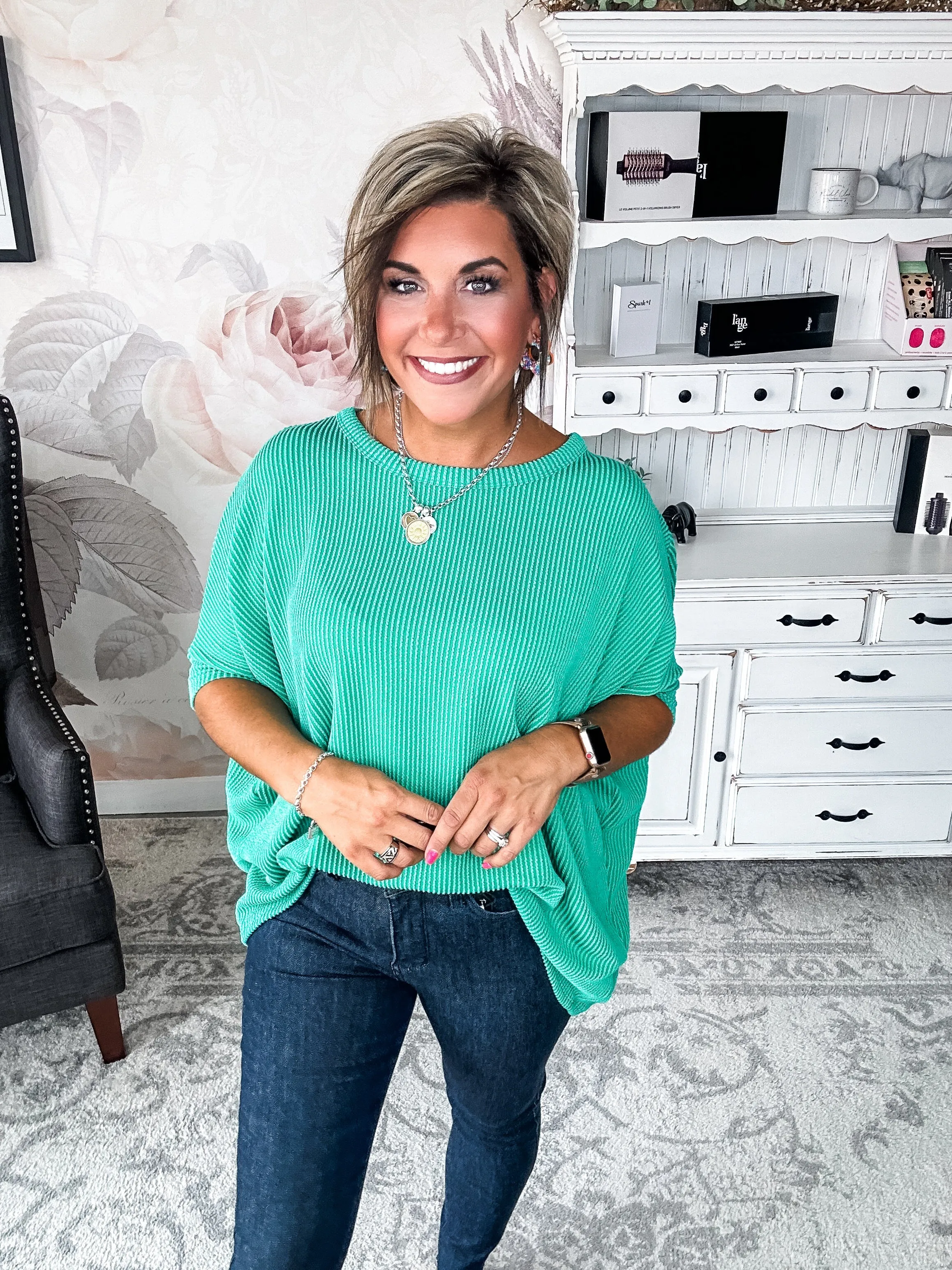 Got It Where I Want It Tunic Top - Kelly Green