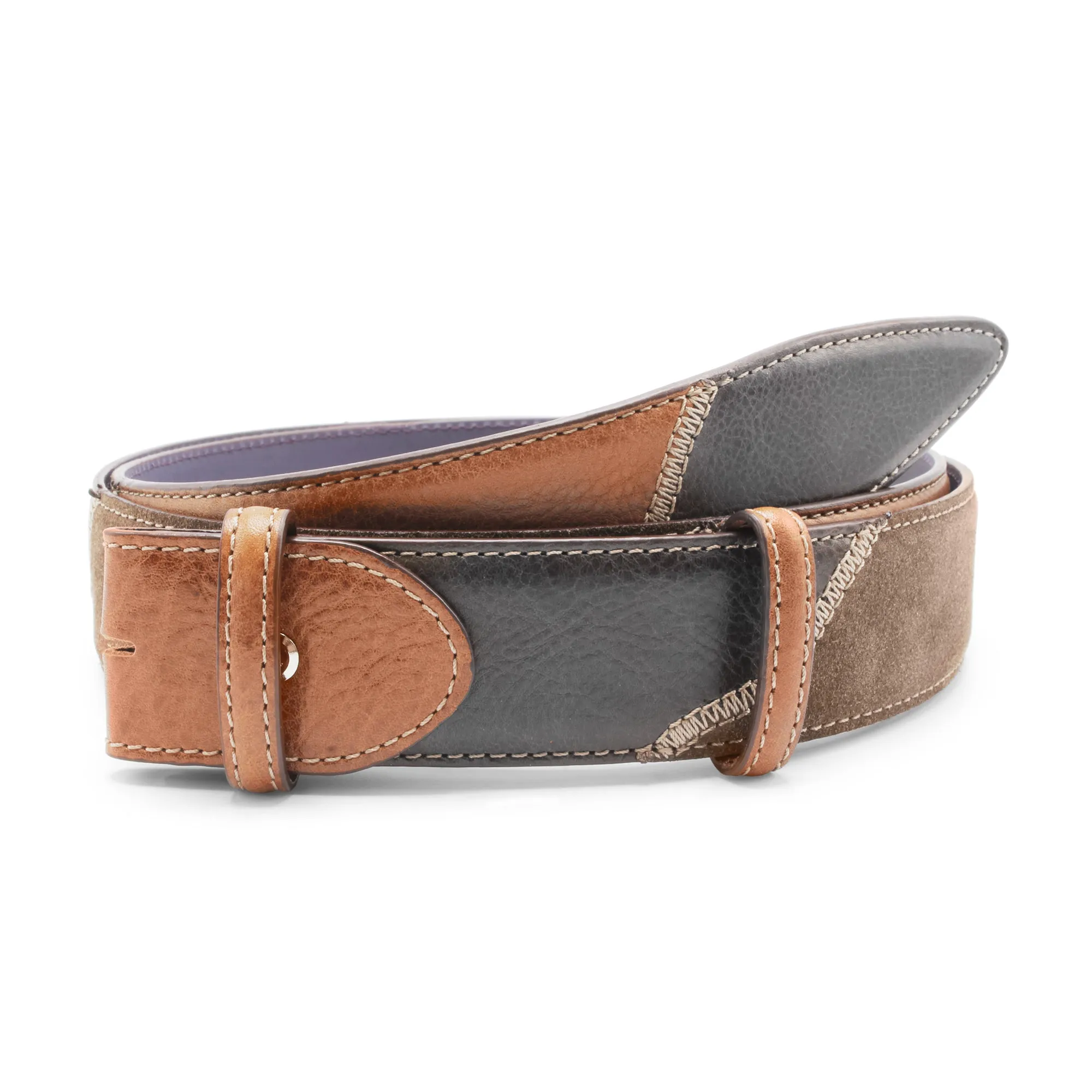 Greystoke Triple Patchwork Belt Strap