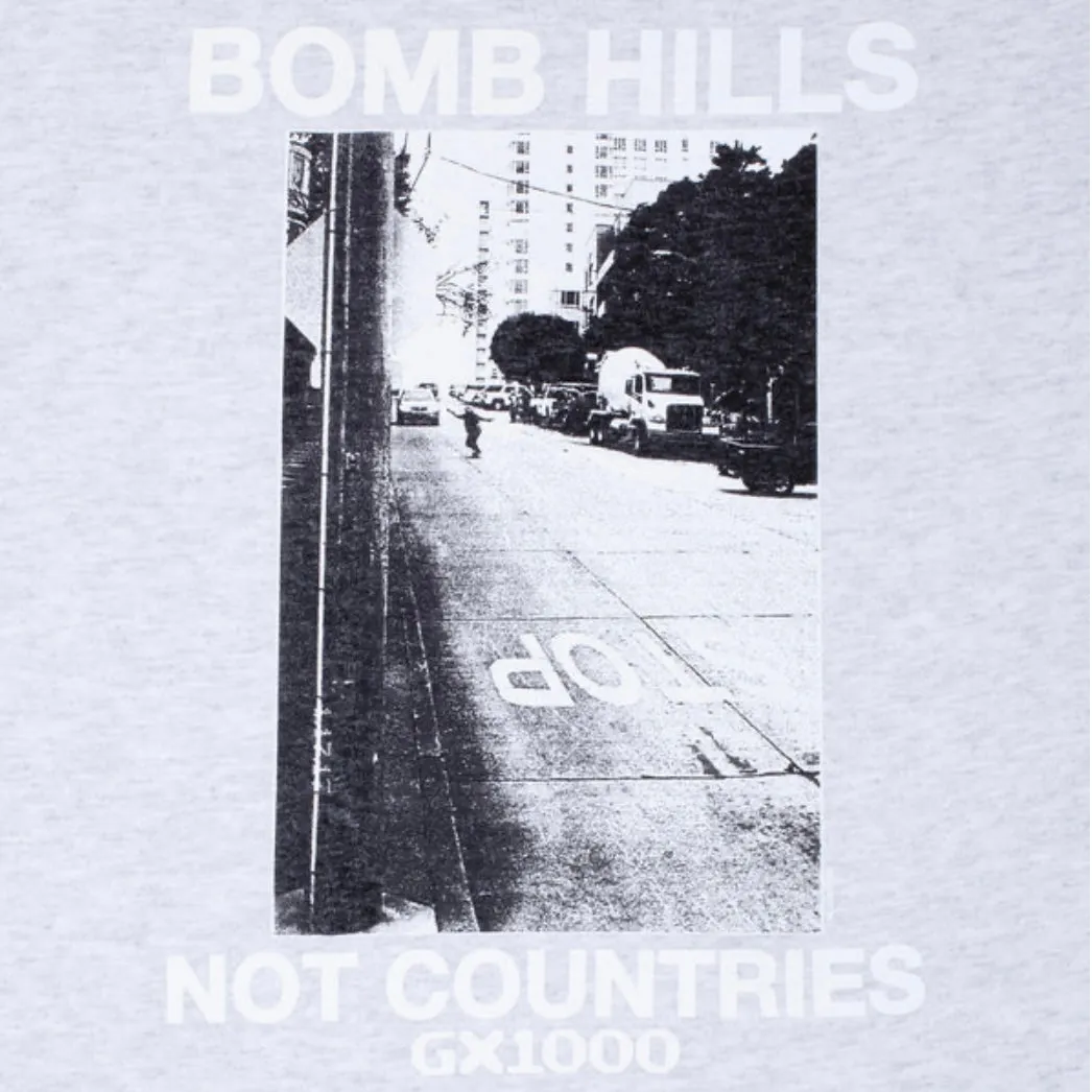 GX1000 Bomb Hills Not Countries Tee [Ash]