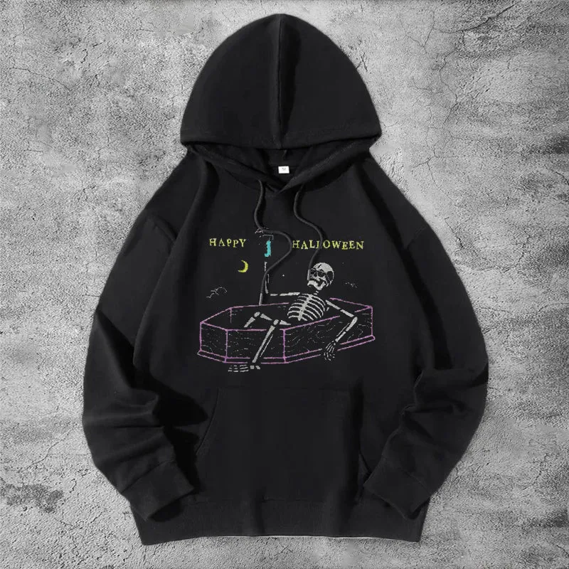 Halloween skull celebration hoodie