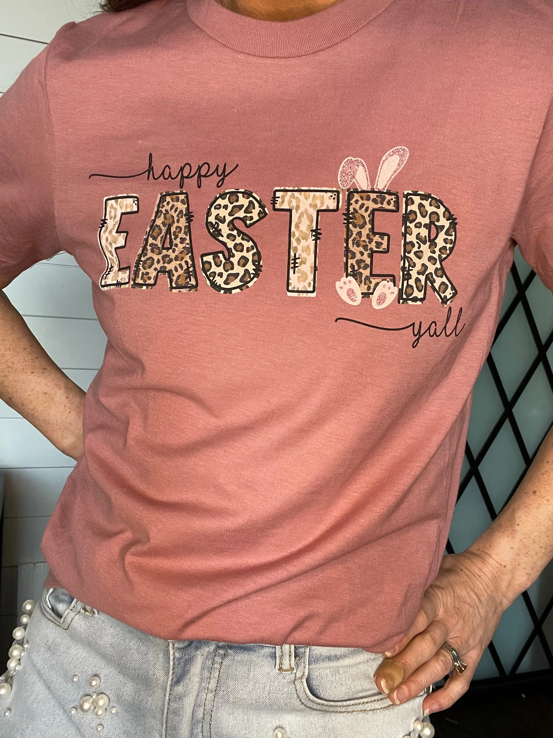 Happy Easter Y'all Graphic Tee 25% Off at Checkout