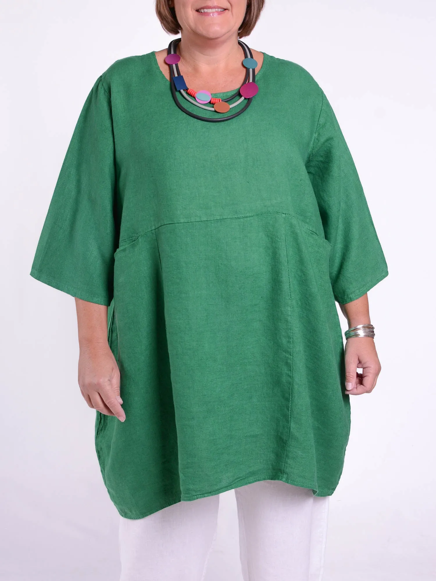 Heavy Linen Quirky Tunic - 9479