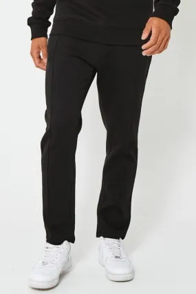 Holloway Road Fleece Open Joggers - Black