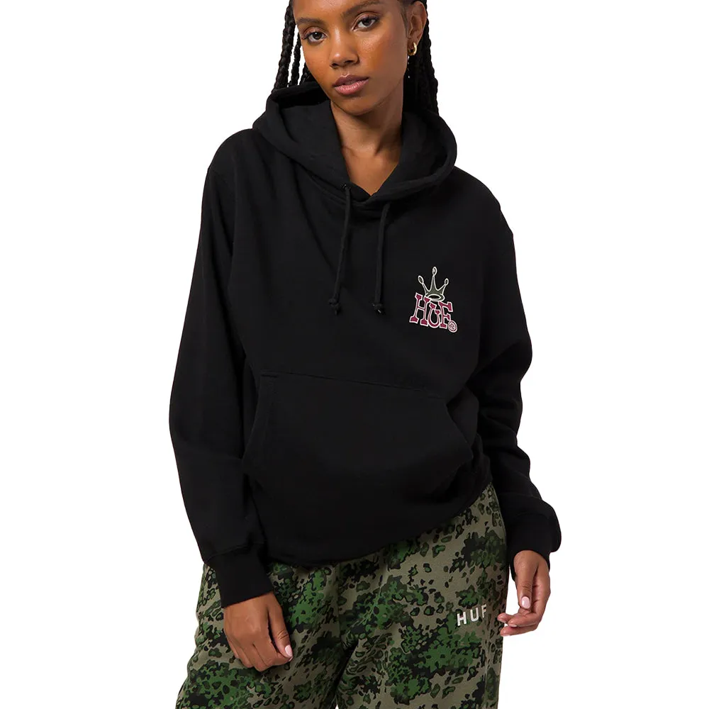 HUF CROWN P/O HOODIE // BLACK