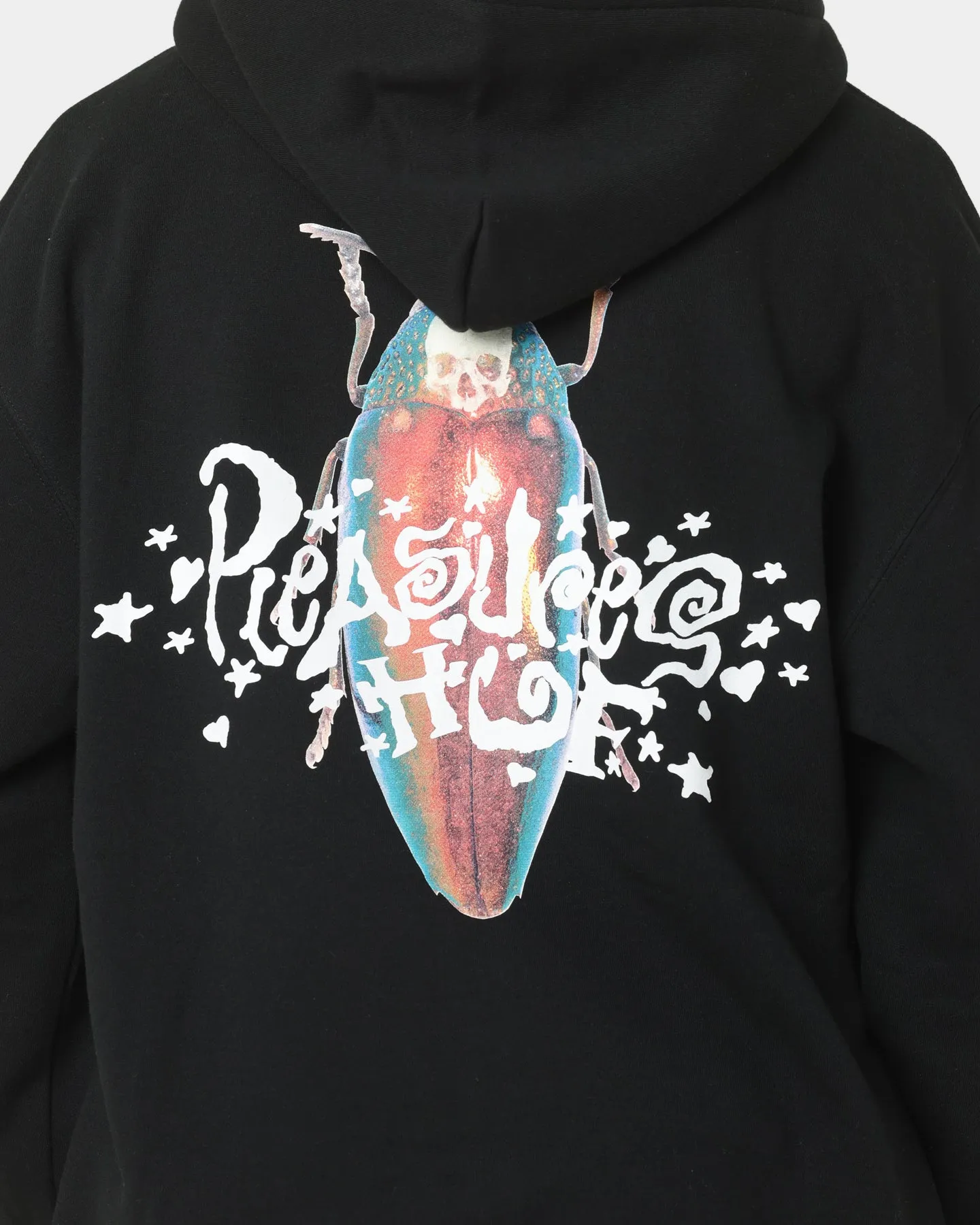 HUF X Pleasures Beetle Pullover Hoodie Black