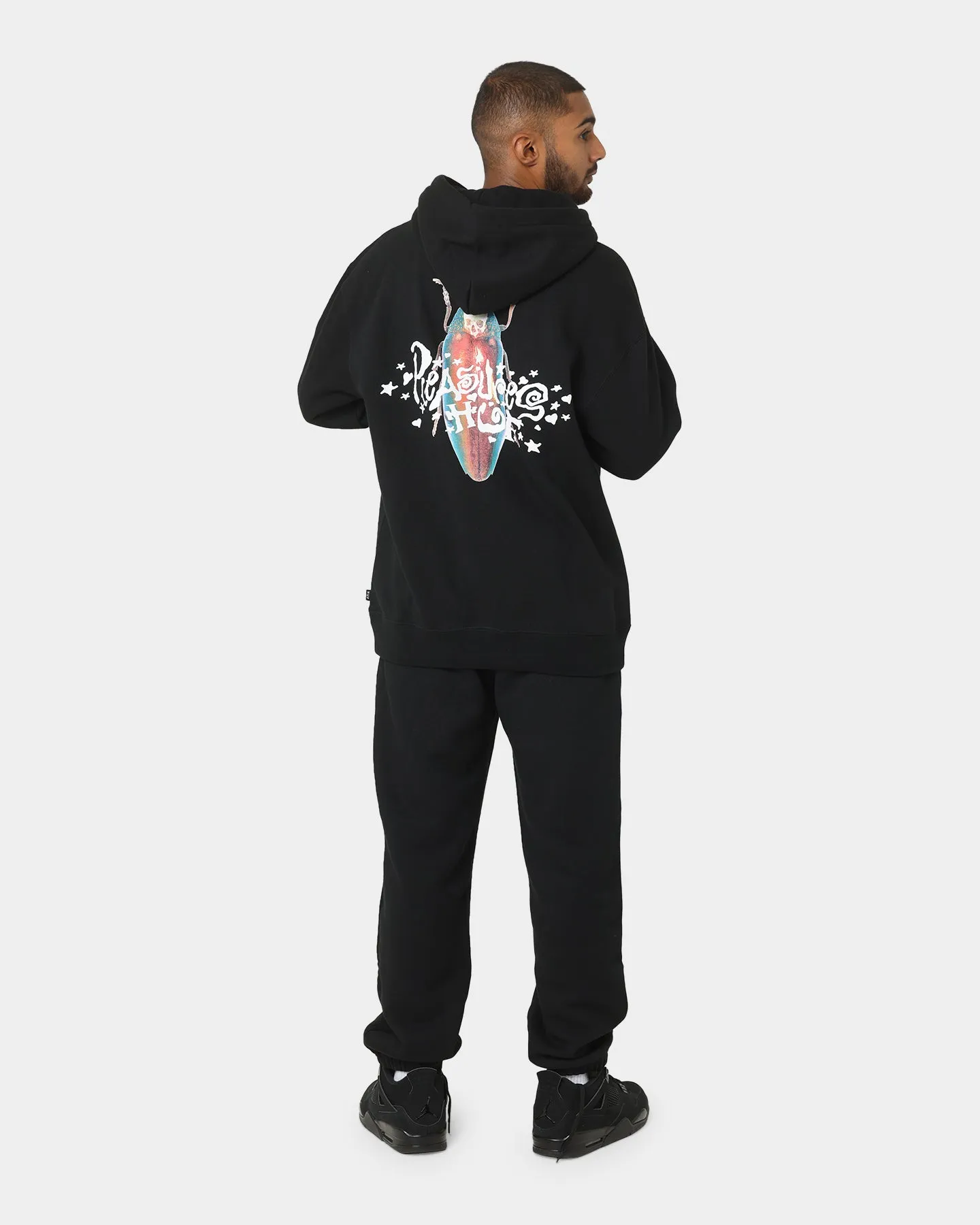 HUF X Pleasures Beetle Pullover Hoodie Black