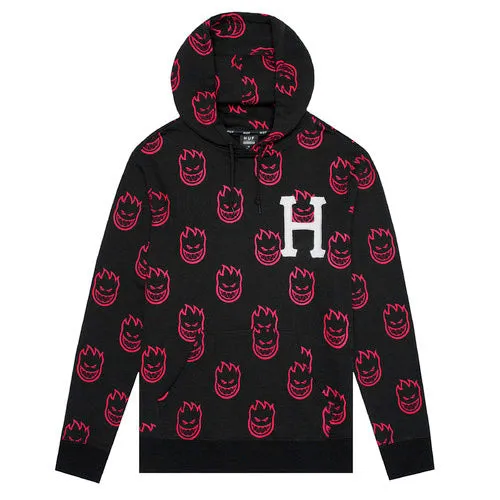 Huf x Spitfire BIGHEAD PO HOODIE (Black)