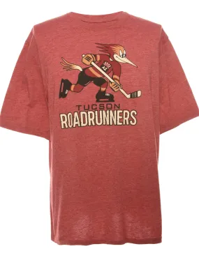 Ice Hockey Tucson Roadrunners Red Sports T-shirt - L