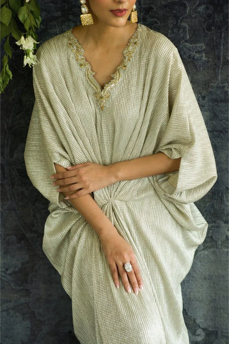 Insia Sohail - Silver Kaftan