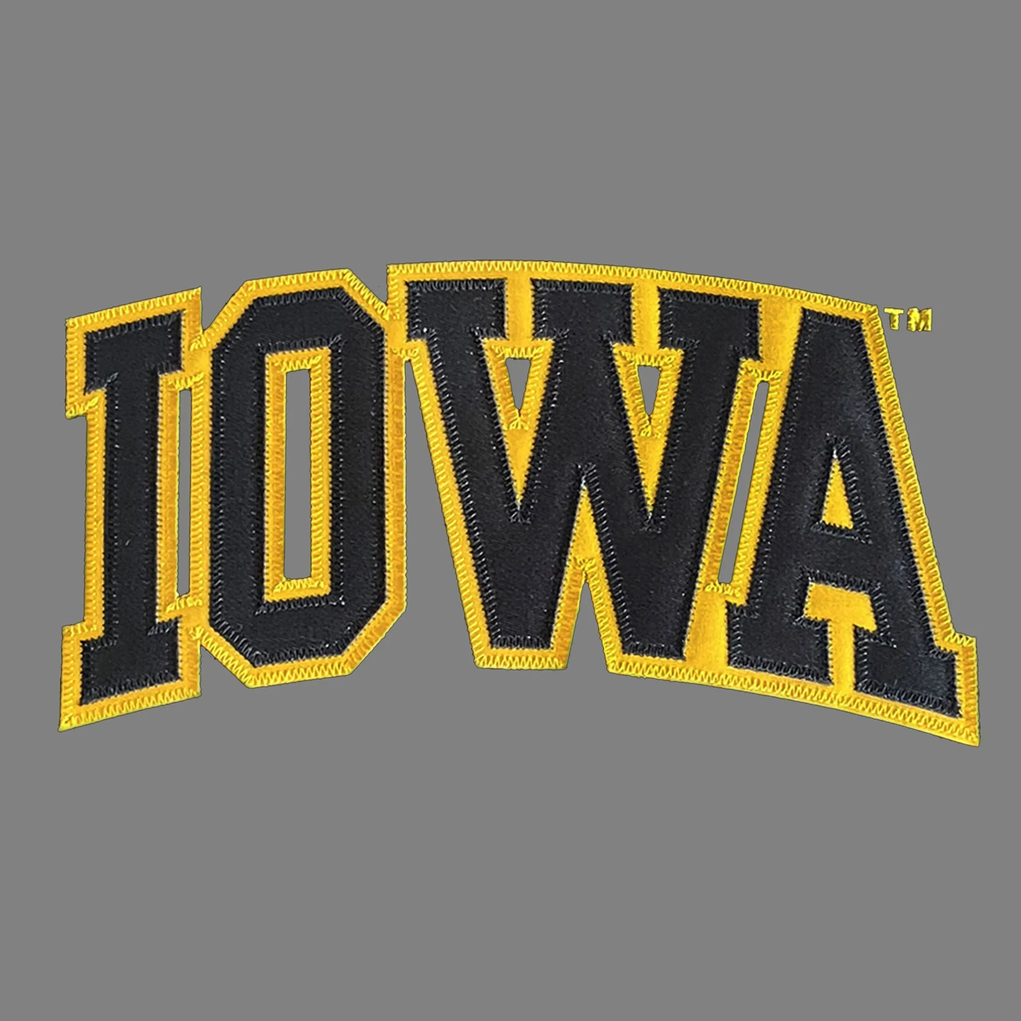 Iowa Applique CC Garment Dyed Crewneck Sweatshirt - Grey