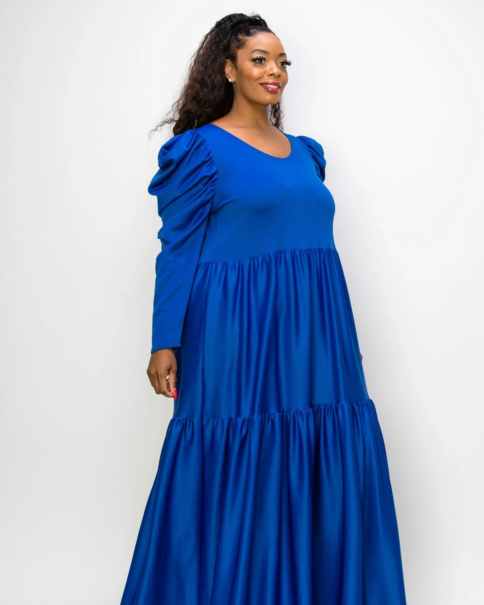 Isabel Tiered Maxi Dress | Royal