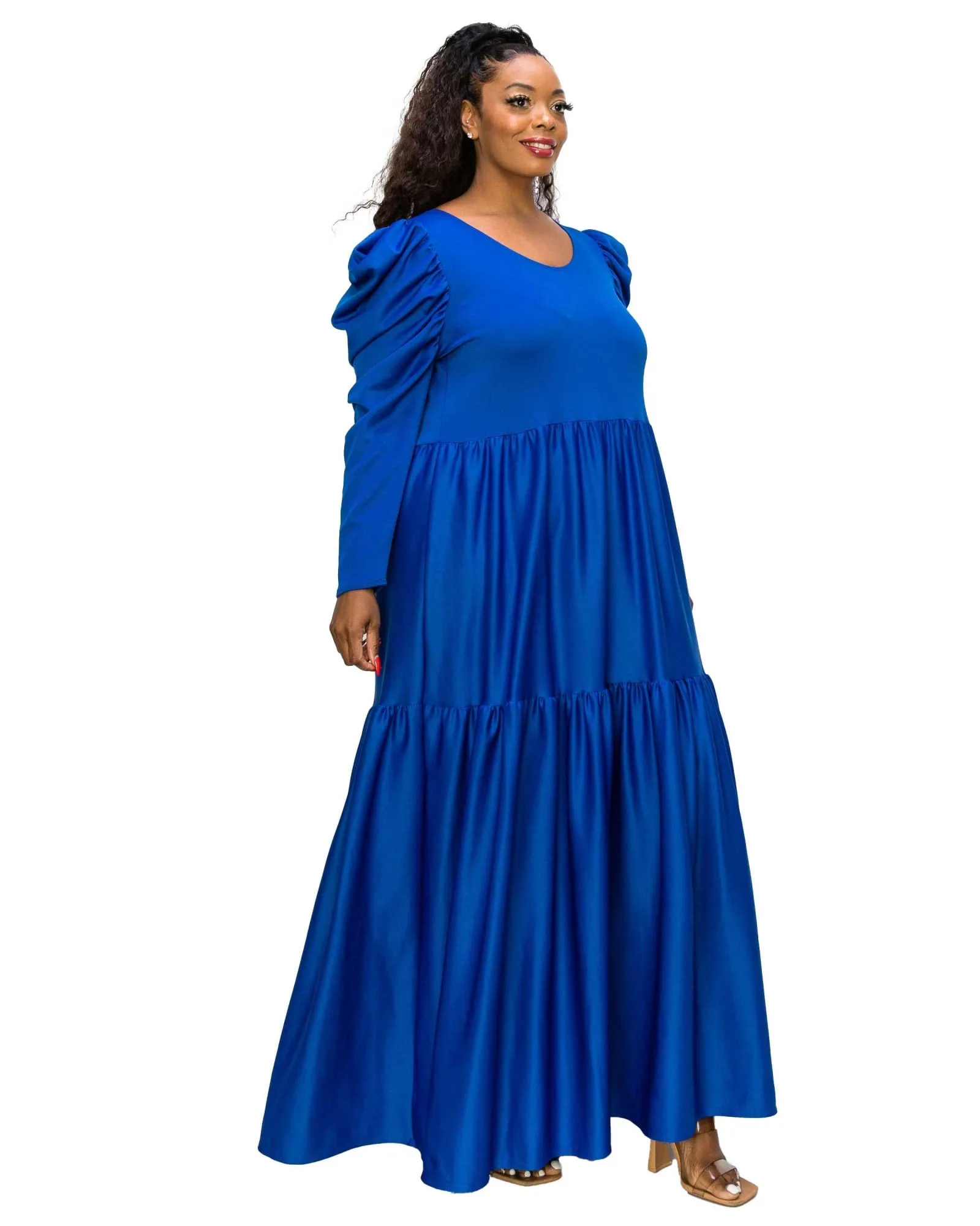 Isabel Tiered Maxi Dress | Royal