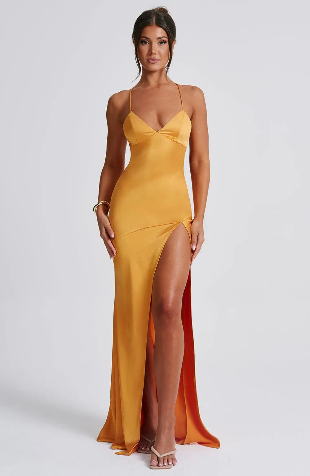 Isobel Maxi Dress - Tangerine