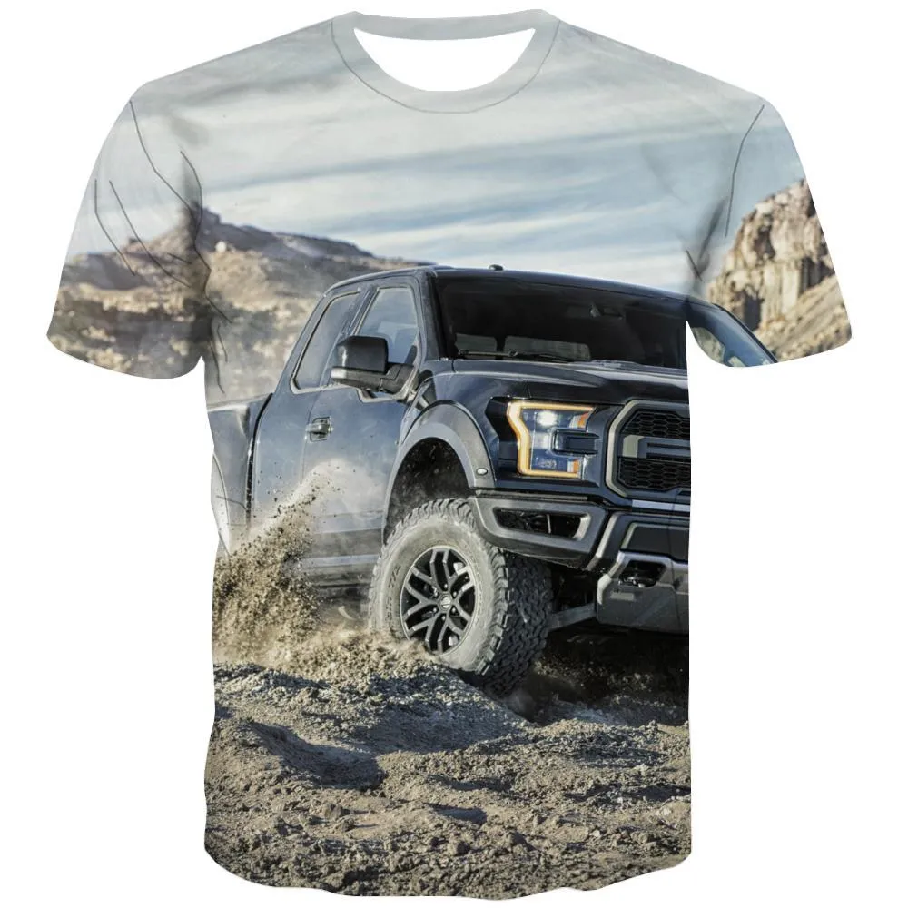 Jeep T shirts Men Offroad Tshirts Casual car Shirt Print Short Sleeve Full Print