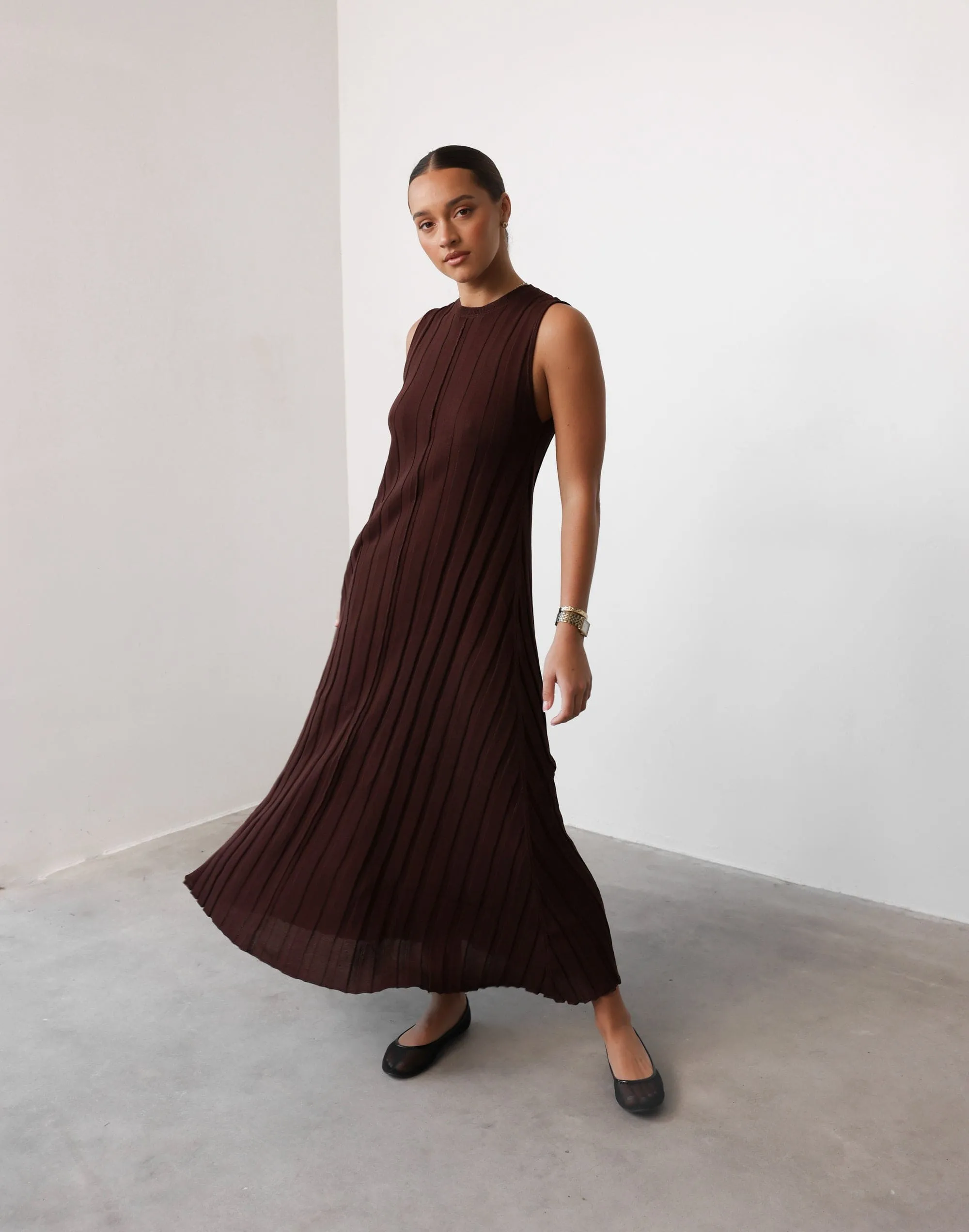 Jemima Maxi Dress (Cocoa)