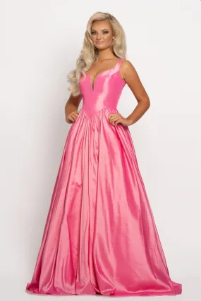 Johnathan Kayne 2225 size 8 long A line Prom Dress V neckline