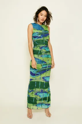 Joni Maxi Dress Navy Green